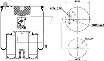 ST-Templin 04.060.6106.931 - Кожух пневматической рессоры autodnr.net