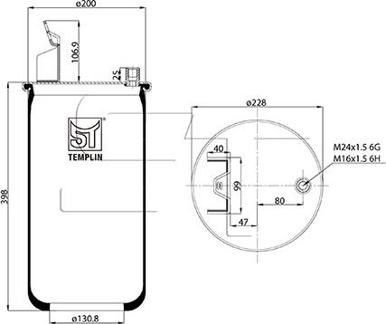 ST-Templin 04.060.6206.061 - Кожух пневматической рессоры autodnr.net