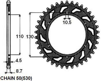 SUNSTAR 1-5474-45 - Комплект шестернею autocars.com.ua