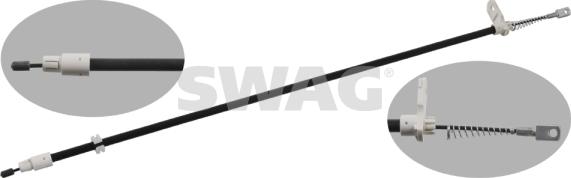 Swag 10 93 4907 - Тросик, cтояночный тормоз autodnr.net