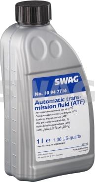 Swag 10 94 7716 - Масло автоматичної коробки передач autocars.com.ua