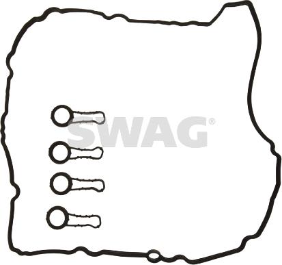 Swag 20 10 7526 - Комплект прокладок, кришка головки циліндра autocars.com.ua