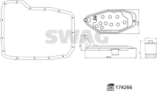Swag 33 10 2152 - Гидрофильтр, автоматическая коробка передач autodnr.net