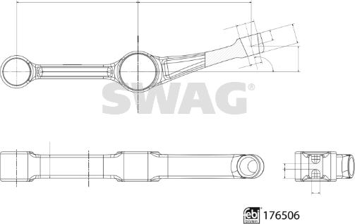 Swag 33 10 3588 - Важіль незалежної підвіски колеса autocars.com.ua