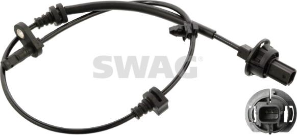 Swag 33 10 5051 - Датчик ABS, частота обертання колеса autocars.com.ua
