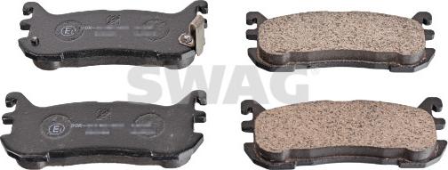 Swag 33 10 5124 - Гальмівні колодки, дискові гальма autocars.com.ua