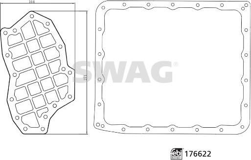 Swag 33105162 - Гідрофільтри, автоматична коробка передач autocars.com.ua