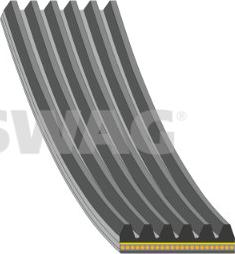 Swag 33 10 5308 - Поликлиновой ремінь autocars.com.ua