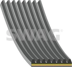 Swag 33 10 5357 - Поликлиновой ремінь autocars.com.ua