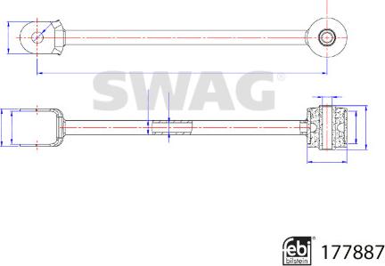 Swag 33 10 7261 - Рычаг подвески колеса avtokuzovplus.com.ua