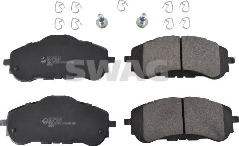 Swag 33 10 7488 - Гальмівні колодки, дискові гальма autocars.com.ua