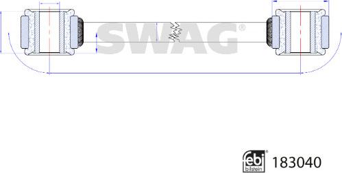 Swag 33 10 8800 - Тяга / стойка, стабилизатор avtokuzovplus.com.ua