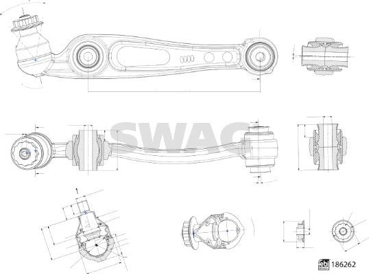 Swag 33 11 0331 - Важіль незалежної підвіски колеса autocars.com.ua