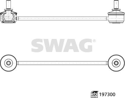Swag 33 11 2554 - Тяга / стійка, стабілізатор autocars.com.ua
