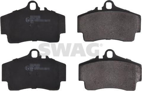 Swag 38 91 6521 - Гальмівні колодки, дискові гальма autocars.com.ua