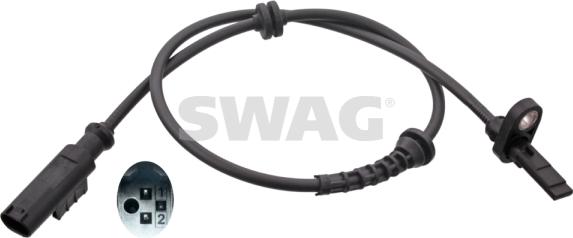 Swag 40 10 0988 - Датчик ABS, частота обертання колеса autocars.com.ua