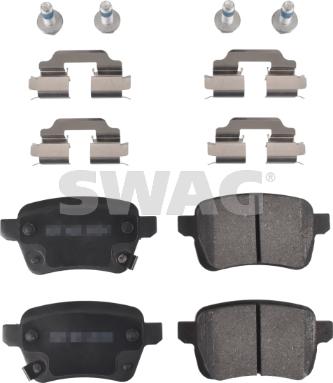 Swag 40 91 6903 - Гальмівні колодки, дискові гальма autocars.com.ua
