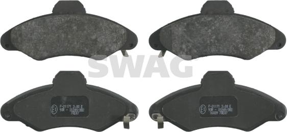 Swag 50 91 6039 - Тормозные колодки, дисковые, комплект autodnr.net