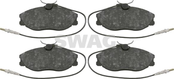 Swag 62 91 6431 - Тормозные колодки, дисковые, комплект autodnr.net
