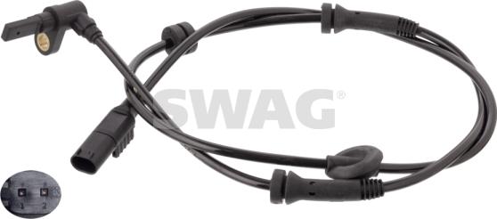 Swag 70 10 6083 - Датчик ABS, частота обертання колеса autocars.com.ua