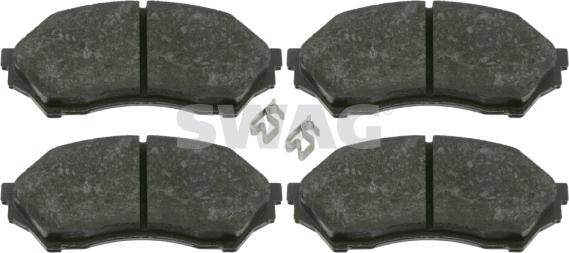 Swag 83 91 6498 - Гальмівні колодки, дискові гальма autocars.com.ua