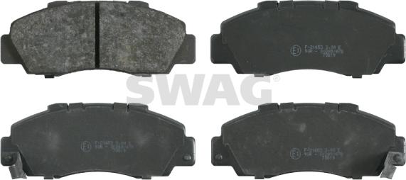 Swag 85 91 6119 - Гальмівні колодки, дискові гальма autocars.com.ua