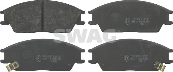 Swag 90 91 6542 - Тормозные колодки, дисковые, комплект autodnr.net
