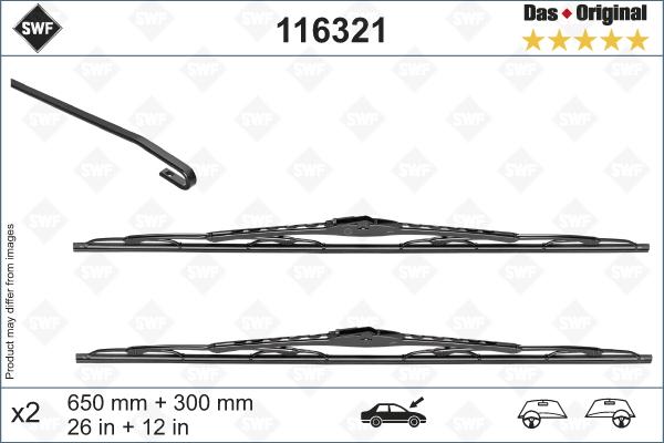 SWF 116321 - Щітка склоочисника autocars.com.ua