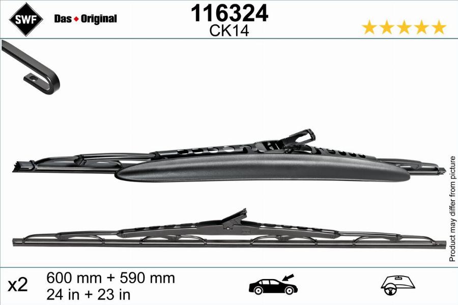 SWF 116324 - Щетка стеклоочистителя avtokuzovplus.com.ua