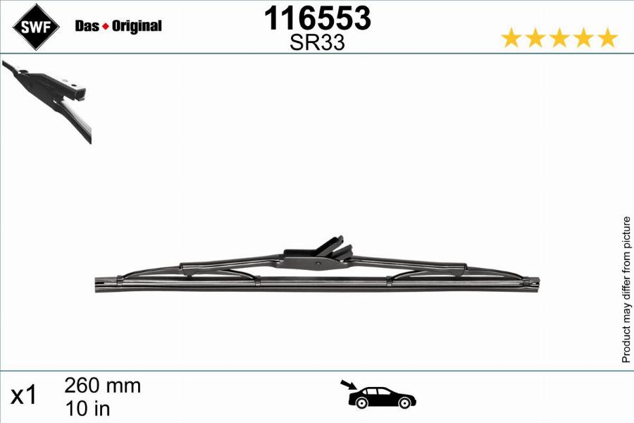 SWF 116553 - Щітка склоочисника autocars.com.ua