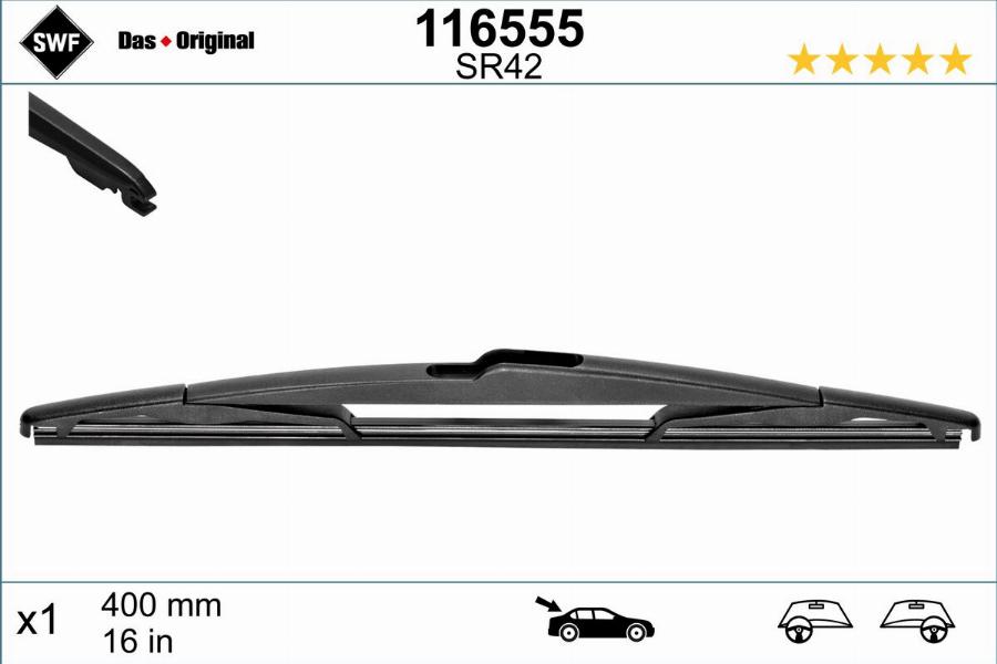 SWF 116555 - Щетка стеклоочистителя autodnr.net