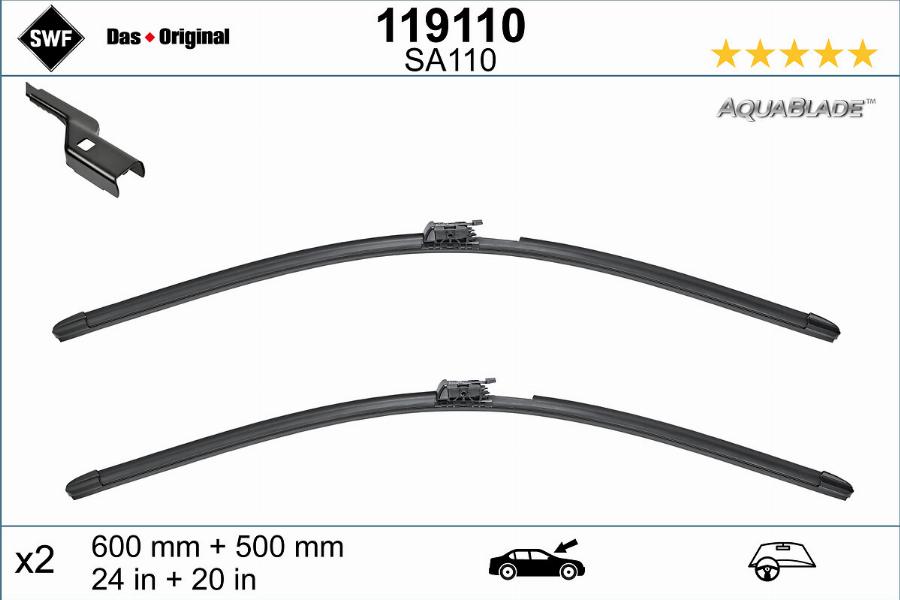 SWF 119110 - Щетка стеклоочистителя autodnr.net