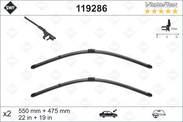 SWF 119286 - Щетка стеклоочистителя autodnr.net