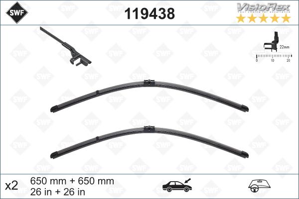 SWF 119438 - Щетка стеклоочистителя autodnr.net