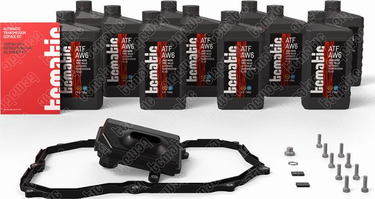 TCMATIC 105.101.2075 - Комплект деталей, зміна масла - автоматіческ.коробка передач autocars.com.ua