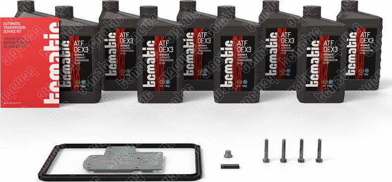 TCMATIC 105.111.1037 - Комплект деталей, зміна масла - автоматіческ.коробка передач autocars.com.ua