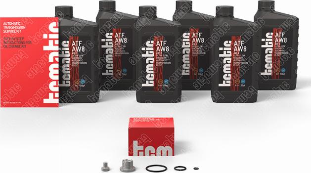 TCMATIC 105.118.1002 - Комплект деталей, зміна масла - автоматіческ.коробка передач autocars.com.ua