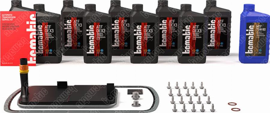 TCMATIC 170.104.1003 - Комплект деталей, зміна масла - автоматіческ.коробка передач autocars.com.ua