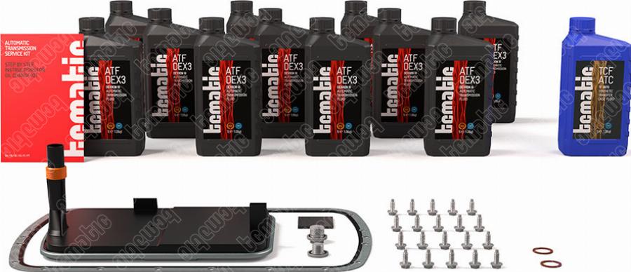 TCMATIC 170.104.1105 - Комплект деталей, зміна масла - автоматіческ.коробка передач autocars.com.ua