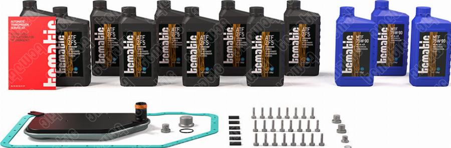 TCMATIC 170.111.1007 - Комплект деталей, зміна масла - автоматіческ.коробка передач autocars.com.ua