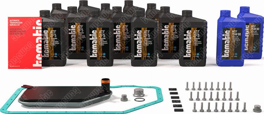 TCMATIC 170.111.2107 - Комплект деталей, зміна масла - автоматіческ.коробка передач autocars.com.ua