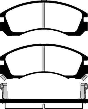 Blue Print ADC44222 - Гальмівні колодки, дискові гальма autocars.com.ua