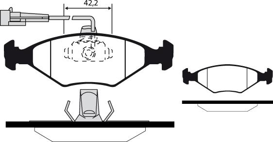 TRW Engine Component GDB1340 - Гальмівні колодки, дискові гальма autocars.com.ua