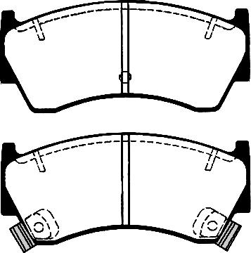 Kamoka 1012182 - Тормозные колодки, дисковые, комплект avtokuzovplus.com.ua