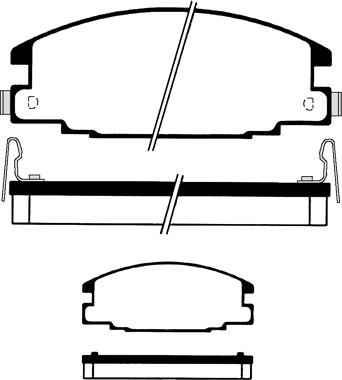 Jurid 572272D - Гальмівні колодки, дискові гальма autocars.com.ua