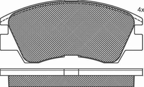 Spidan 32124 - Тормозные колодки, дисковые, комплект autodnr.net