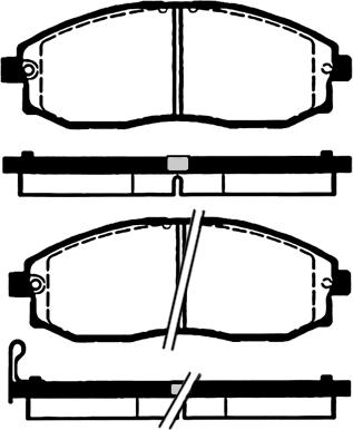 Lemförder 26253 - Тормозные колодки, дисковые, комплект avtokuzovplus.com.ua