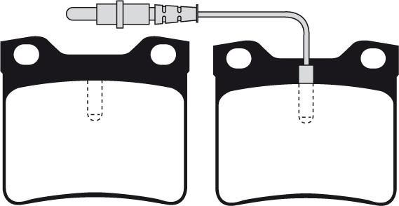 BENDIX 571398 - Гальмівні колодки, дискові гальма autocars.com.ua