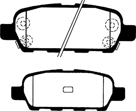 BENDIX D905 - Гальмівні колодки, дискові гальма autocars.com.ua