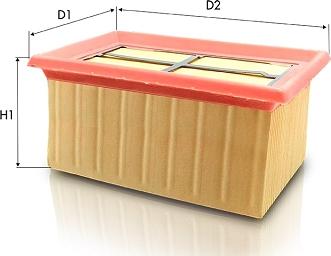 Tecneco Filters AM110 - Повітряний фільтр autocars.com.ua